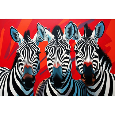 Tableau Moderne Tête De Zèbre